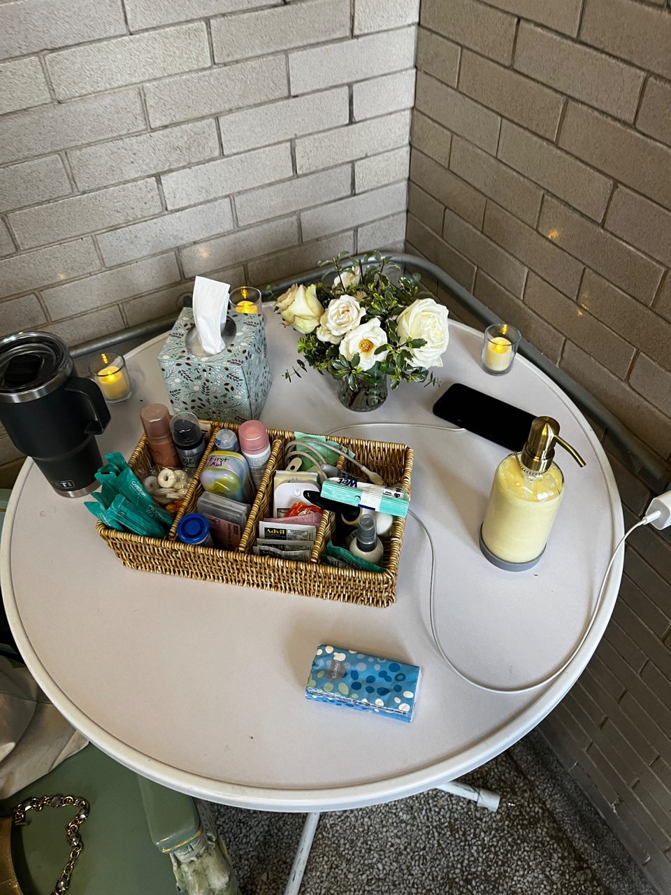 Petite Garden Centerpiece - Women's Bathroom High Boys by Southside Blooms