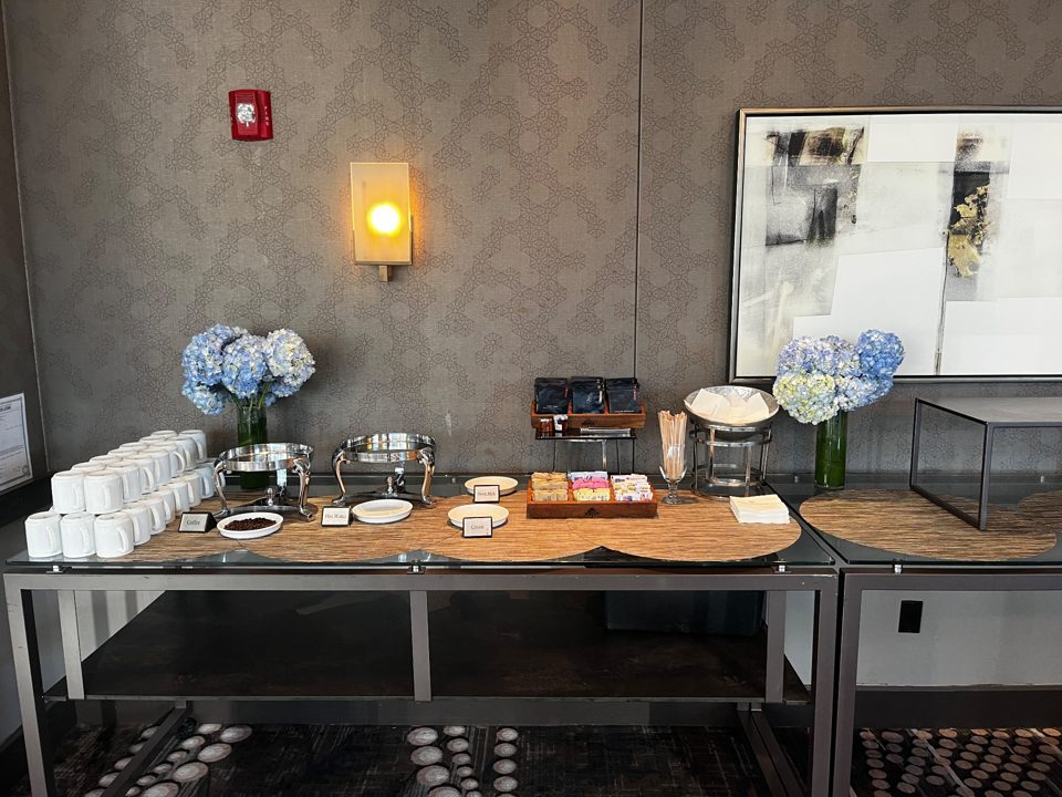 Buffet Table Arrangement by Southside Blooms