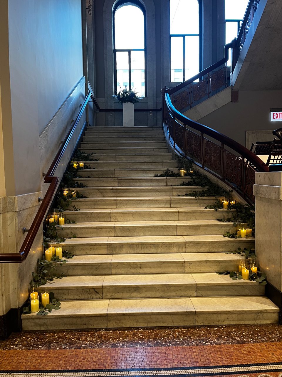 Ceremony - Grand Staircase by Southside Blooms
