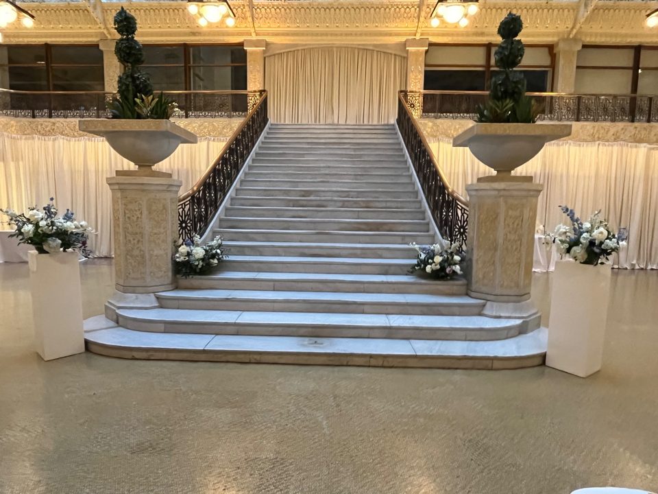 Ceremony Decor- Florals and Columns by Southside Blooms